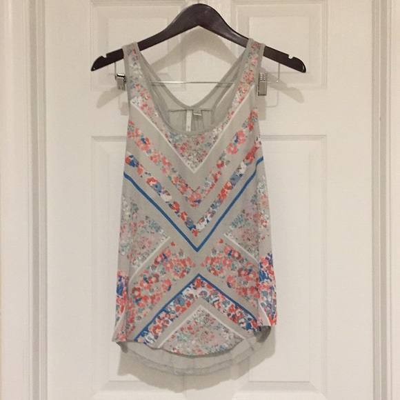LC Lauren Conrad Tops - Lauren Conrad floral patterned tank top.